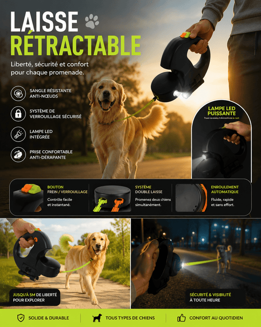 Laisse double pour 2 chiens - TraKoo
