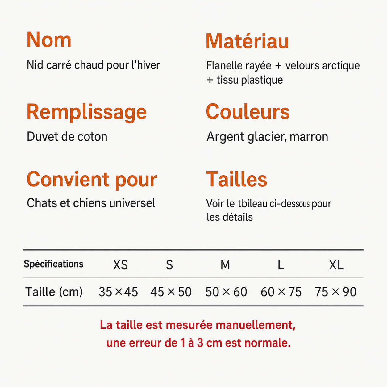 Lit pour animaux de compagnie pour chiens et chats - TraKoo