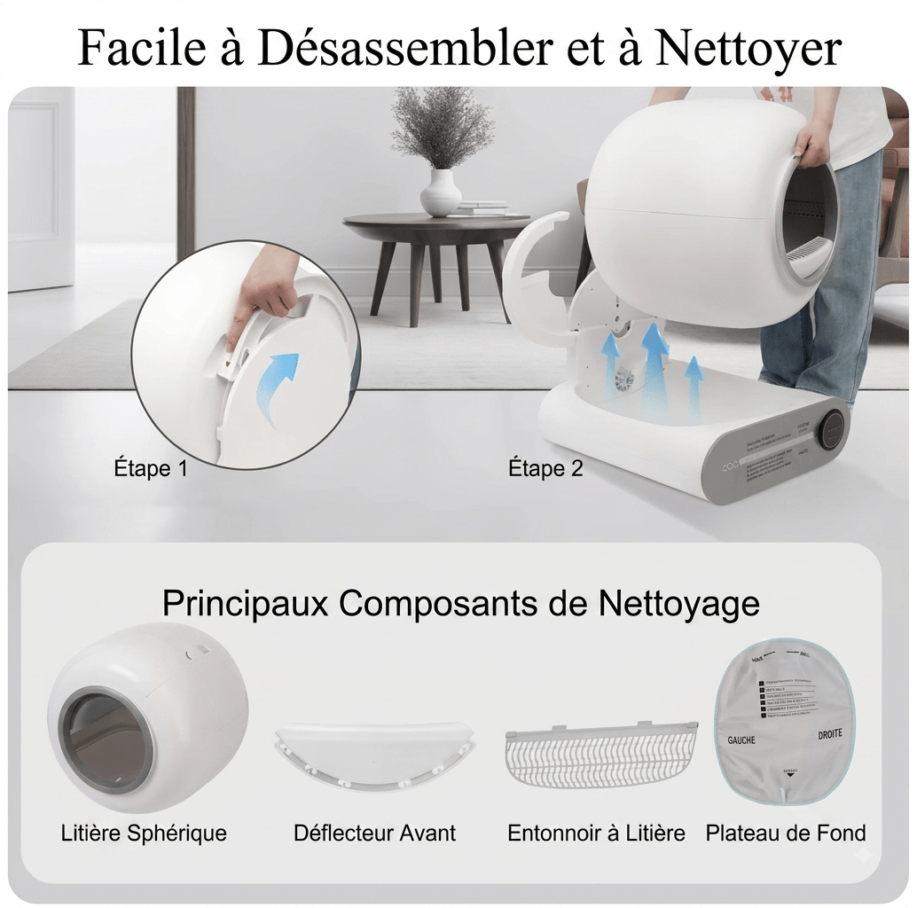 Litières automatiques pour chat - TraKoo