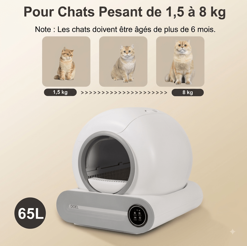 Litières automatiques pour chat - TraKoo
