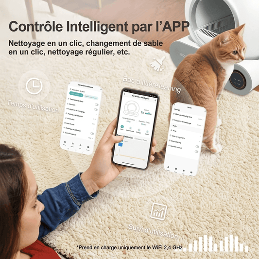 Litières automatiques pour chat - TraKoo