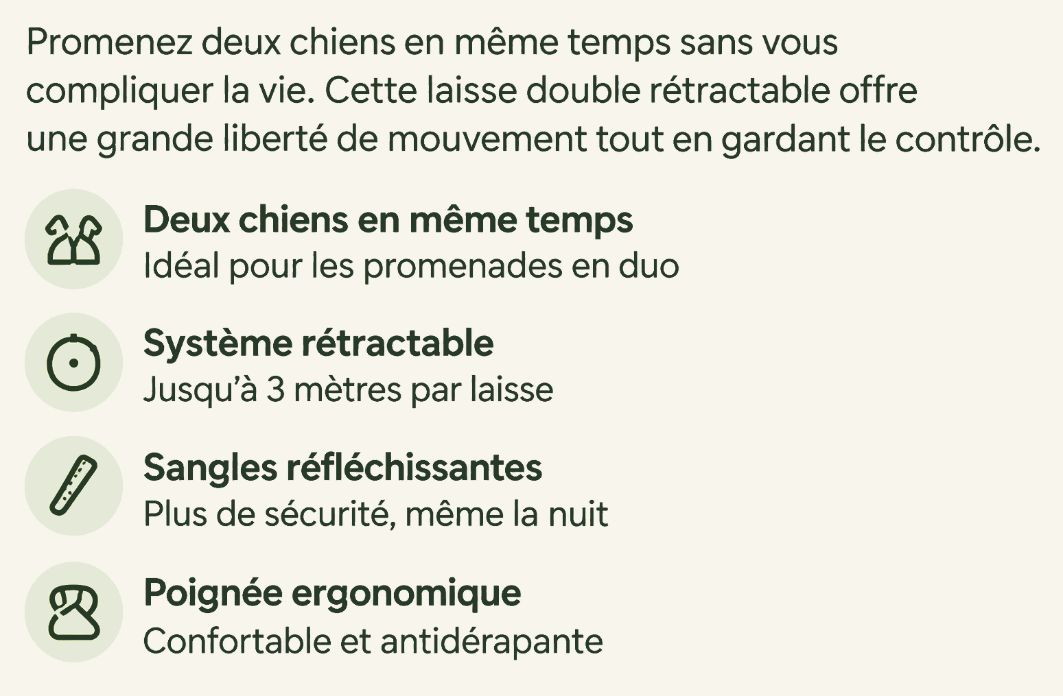 Avantages de la laisse rétractable double pour deux chiens